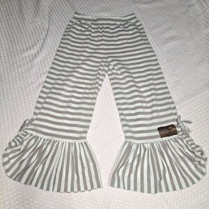 Matilda Jane Hello Lovey Lined With Love Ruffle Pants Sz 8 girl
